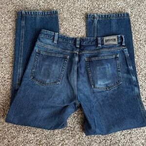 Duluth Trading Co Men's Relaxed Fit Dark Blue Jeans 36x33